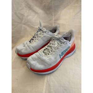 Hoka One One Mach 4 Womens Running Shoes White Orange Red 1113530-WFR 10B